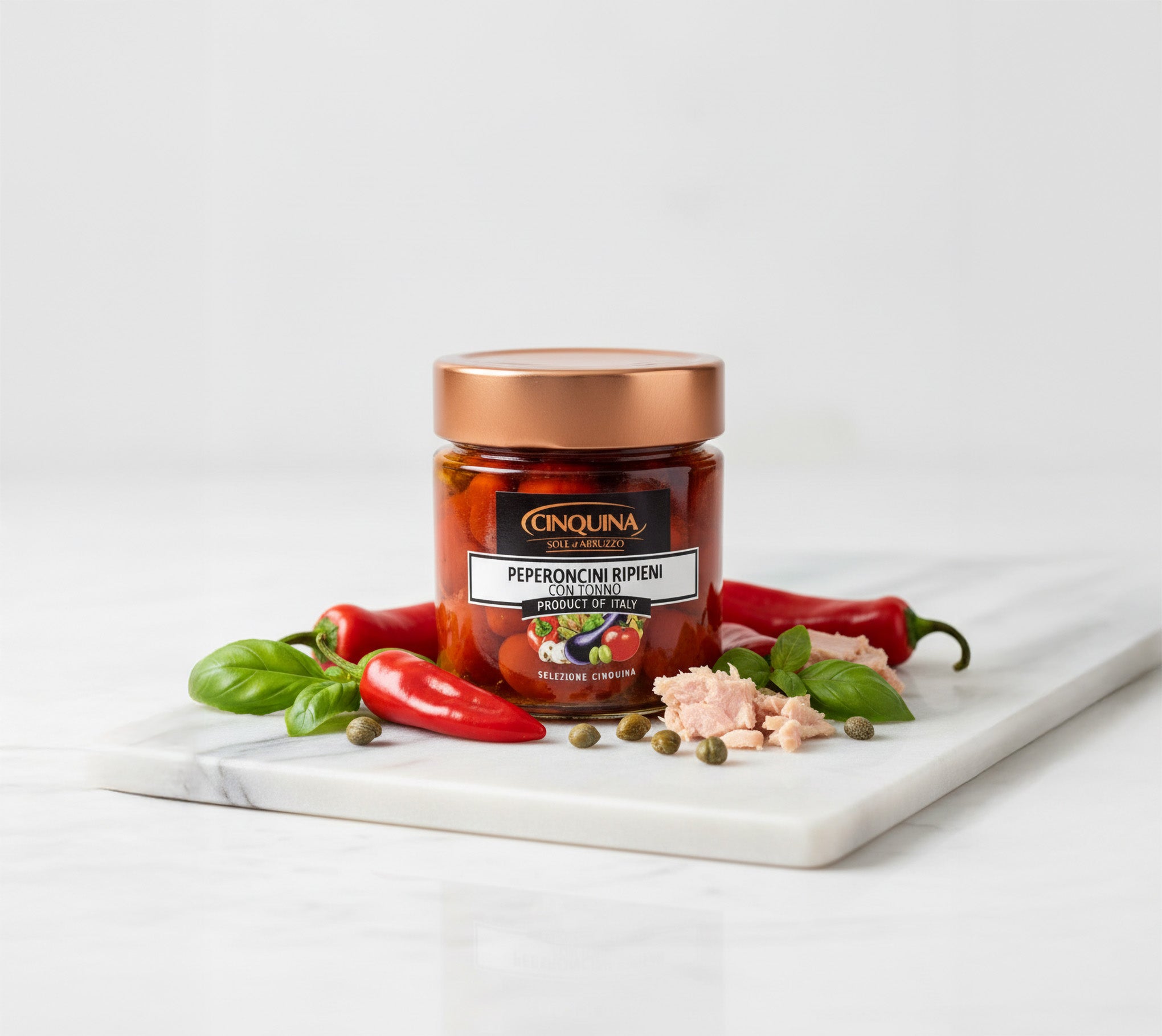 PEPERONI RIPIENI CON TONNO 212 GR