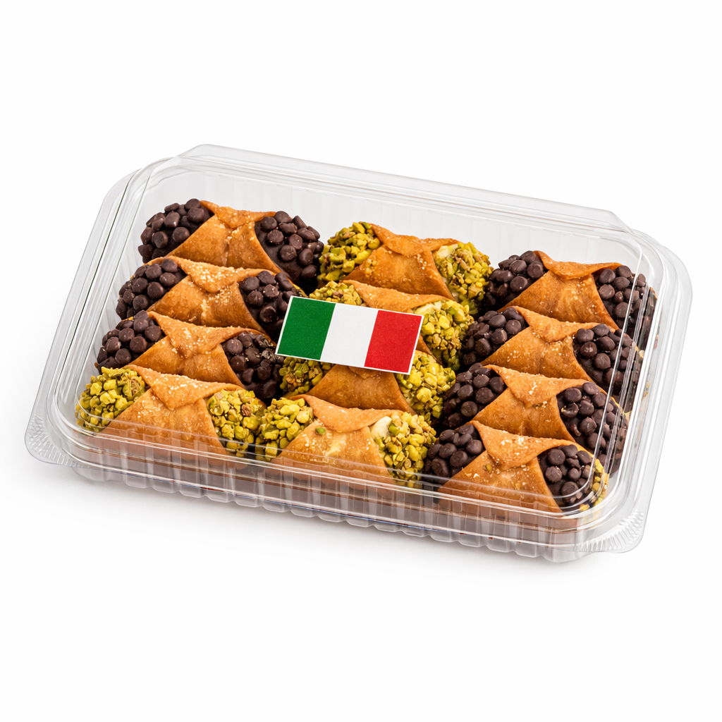 CANNOLI SICILIANI MINI Chocolate & Pistachio